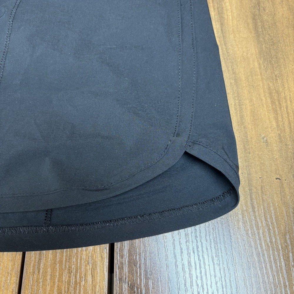 Lands End Sport Women 16 Black Athletic Shorts Gorpcore Activewear Stretch - Picture 8 of 12